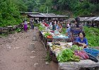 Thailand, Laos Aug02 186  Markedet i Pakbeng ved Mekong floden Laos